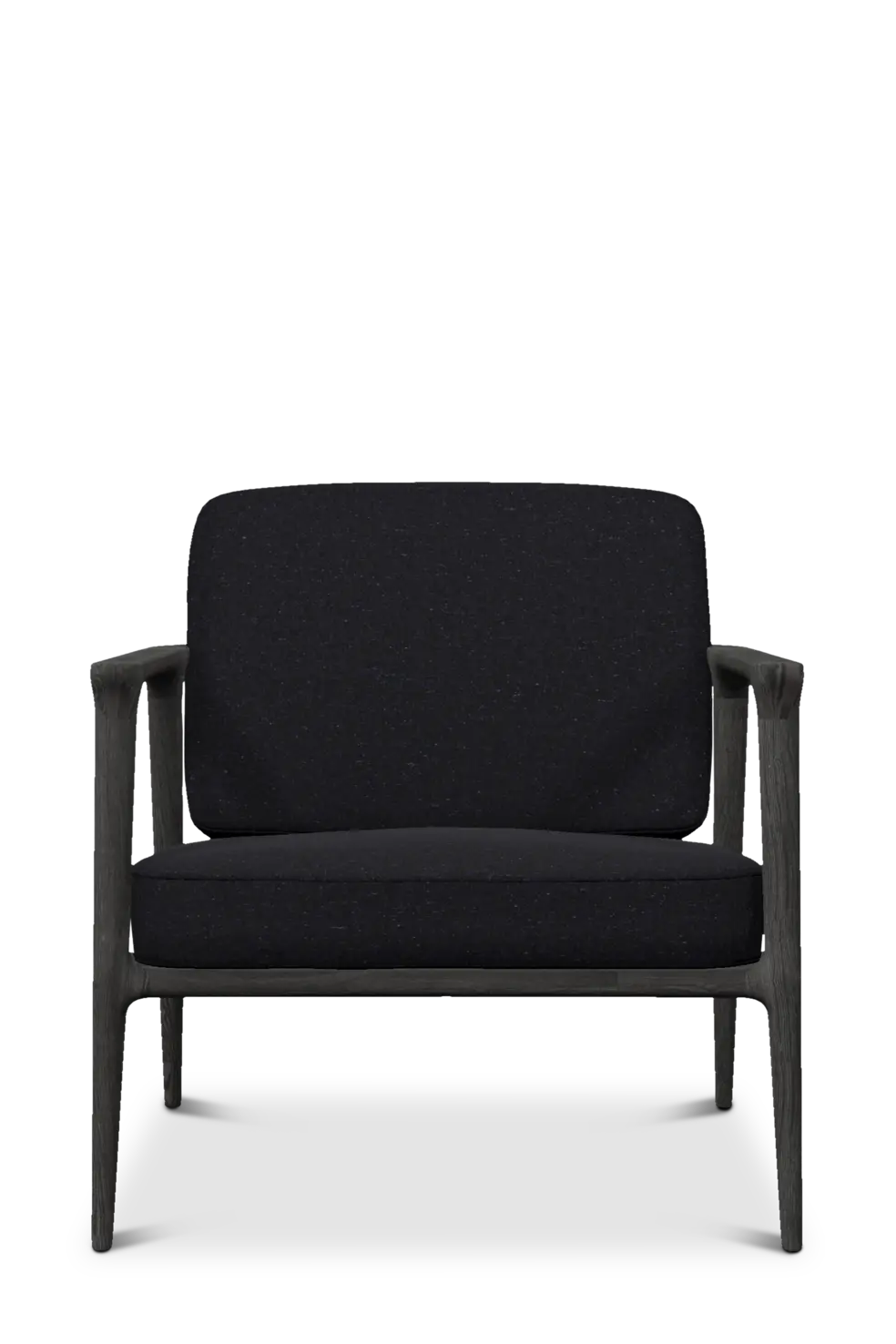 Zio Lounge Chair Solis Dawn grey front view